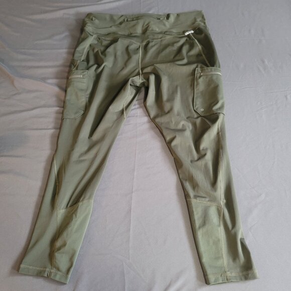 Wrangler x All Terrain Gear Cargo Pants Womens XXL Green Athletic Hiking Legging - Picture 11 of 15